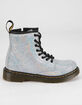 DR. MARTENS 1460 Metallic Girls Suede Lace Up Boots image number 2