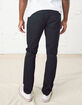 RSQ Mens Slim Taper Black Jeans image number 3
