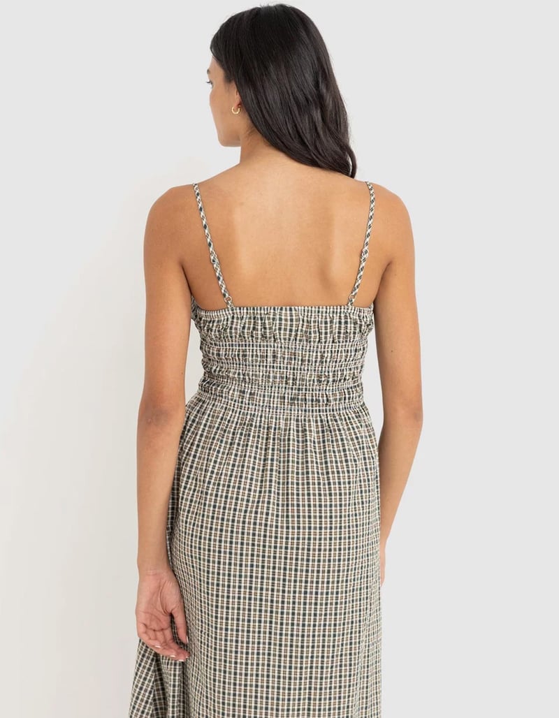 RHYTHM Antibes Womens Plaid Midi Dress image number 2