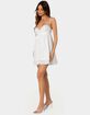 EDIKTED Bonny Lace Trim Cotton Mini Dress image number 4