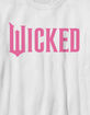 WICKED Pink Logo Unisex Kids Tee image number 2