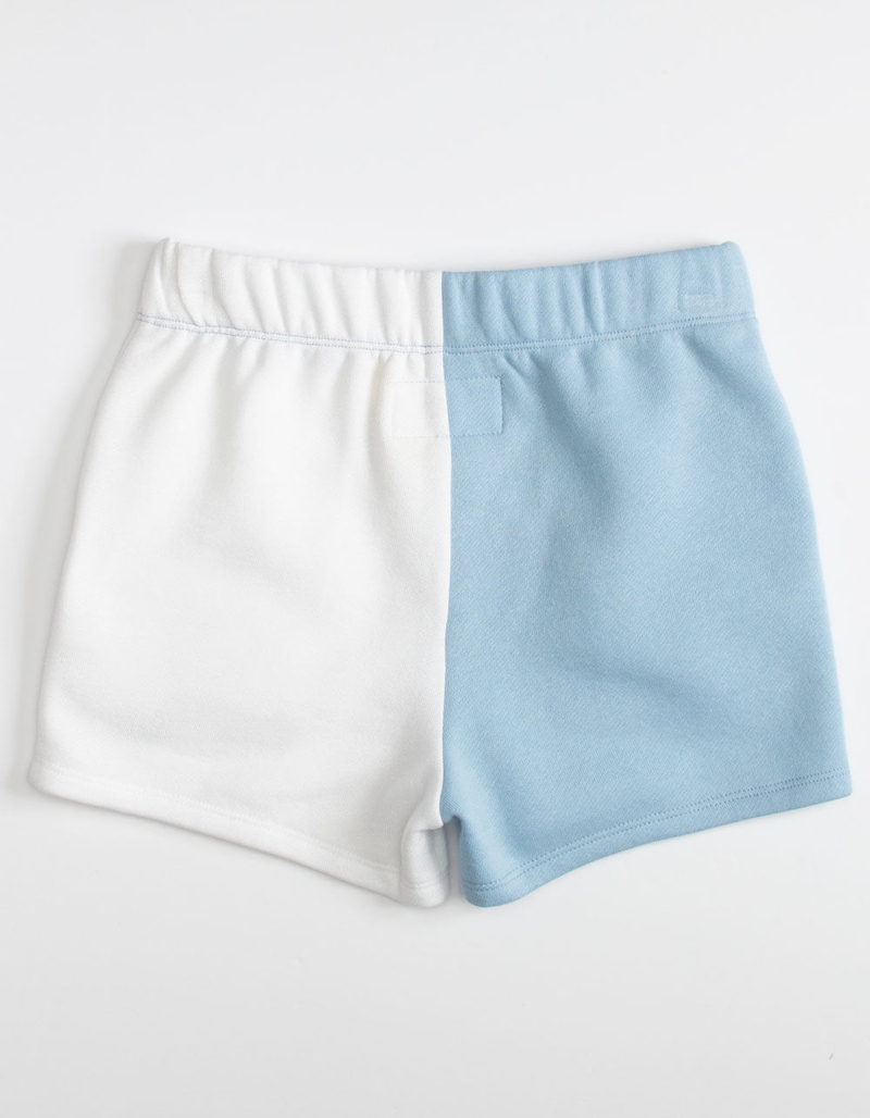 RSQ Embroidered Colorblock Girls Sweat Shorts image number 1