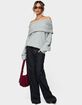 EDIKTED Kadenna Oversized Off Shoulder Sweater image number 5