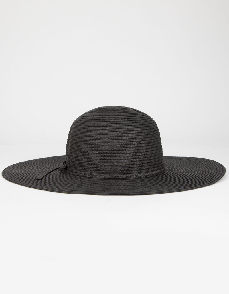 Classic Womens Black Floppy Hat image number 0
