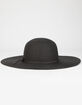 Classic Womens Black Floppy Hat image number 1