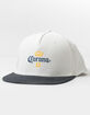 PRIMITIVE x Corona Heritage Mens White & Black Snapback Hat image number 1