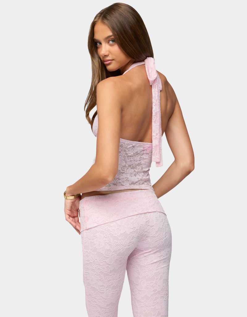 EDIKTED Talisa Lace Halter Top image number 2