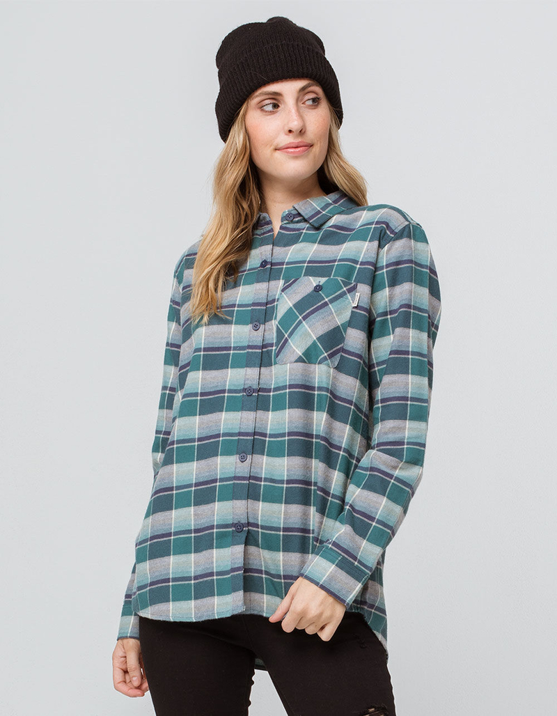 BURTON Grace Green Womens Flannel Shirt image number 0