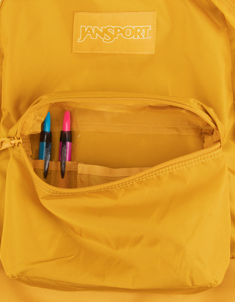 JANSPORT Mono SuperBreak English Mustard Yellow Backpack image number 4