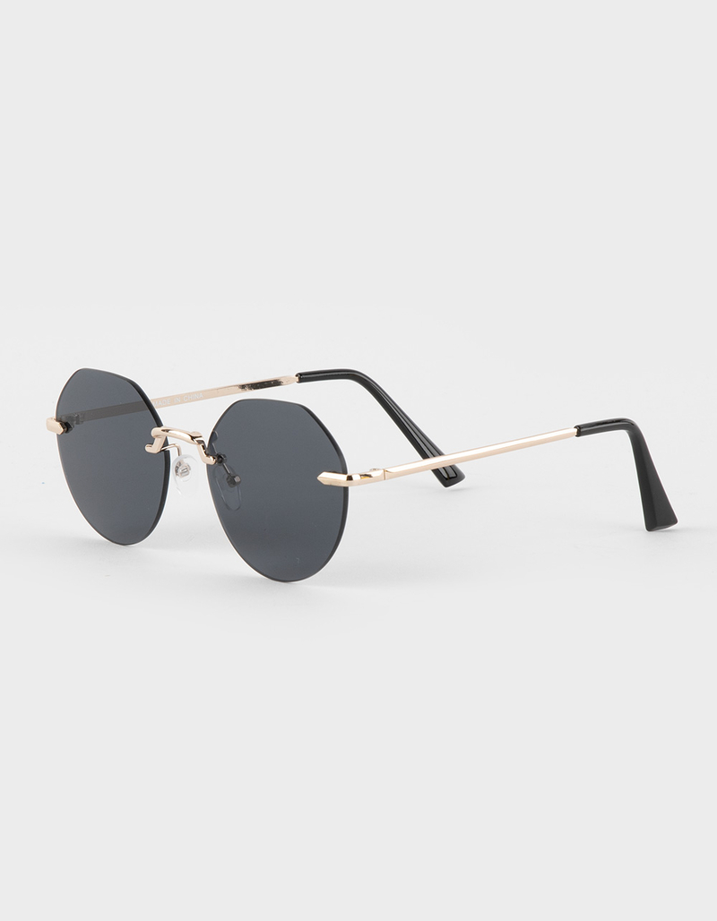 RSQ Rimless Round Sunglasses image number 0