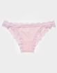 FULL TILT Lace-Trim Mesh Bikini Panties image number 1