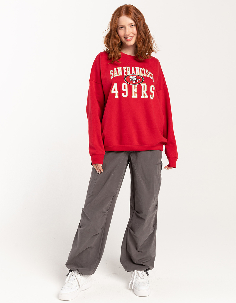NFL San Francisco 49ers Embroidered Womens Crewneck Sweatshirt image number 1