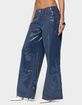 EDIKTED Mirella Sequin Low Rise Baggy Jeans image number 2