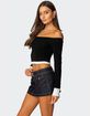 EDIKTED Jovi Layered Off Shoulder Top image number 3