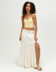 WEST OF MELROSE Womens Embroidered Maxi Skirt image number 5