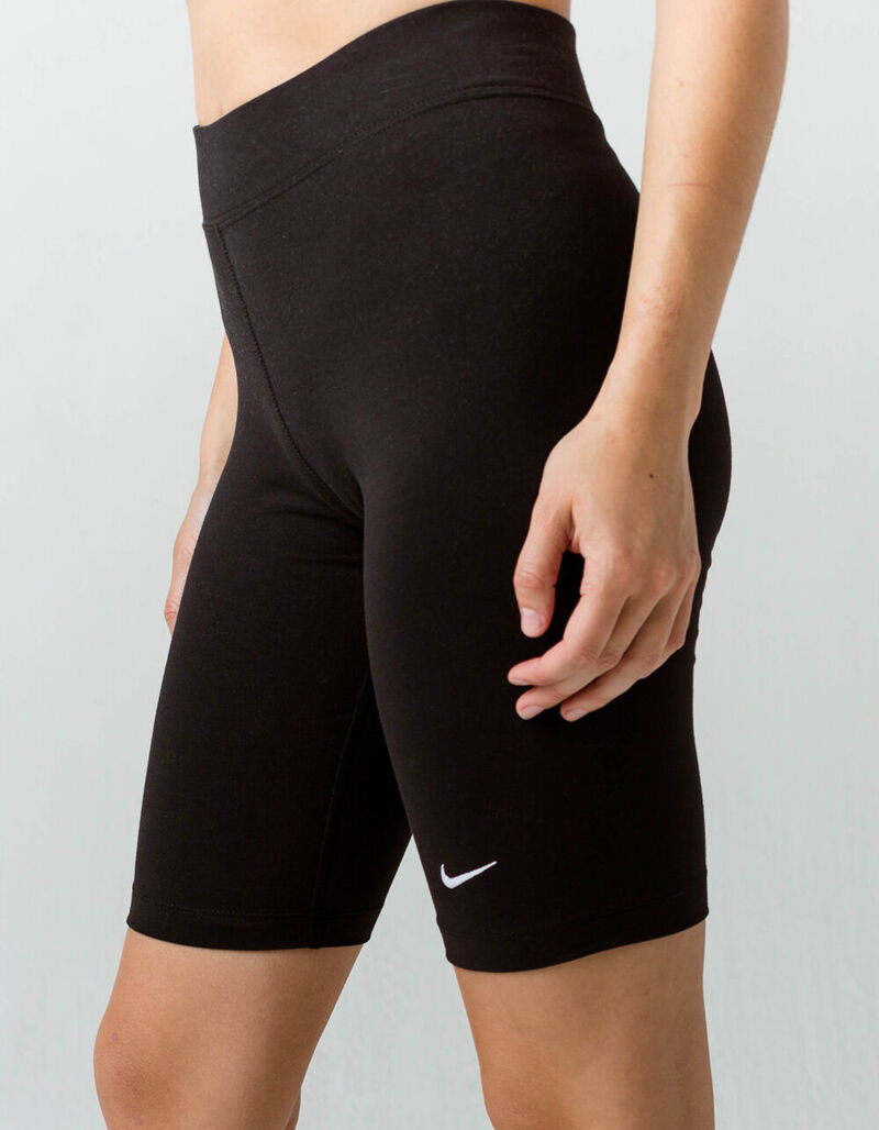 NIKE Sportswear Essential Womens Biker Shorts - BLACK - 384973100