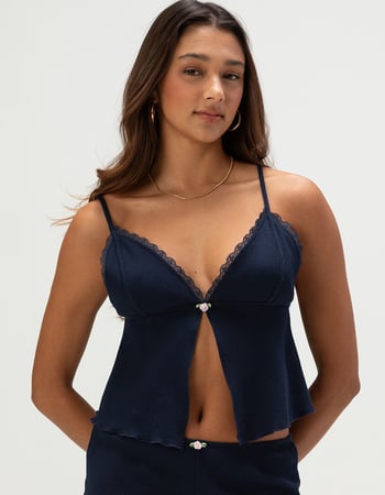 FULL TILT Womens Open Babydoll Cami Primary Image