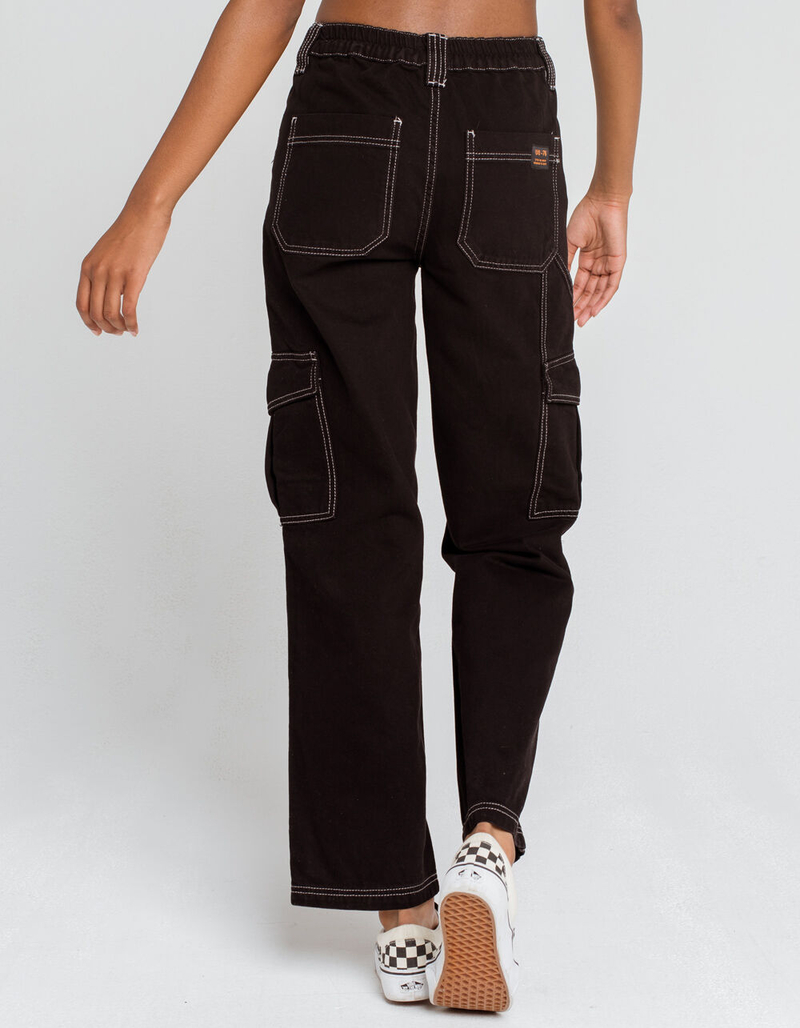 BDG Urban Outfitters Contrast Stitch Womens Black Skate Jeans image number 3
