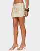 EDIKTED Floral Bead & Sequin Mini Skirt image number 2