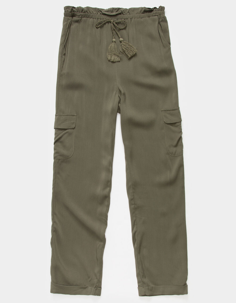 LOVE FIRE Girls Twill Utility Pants image number 0