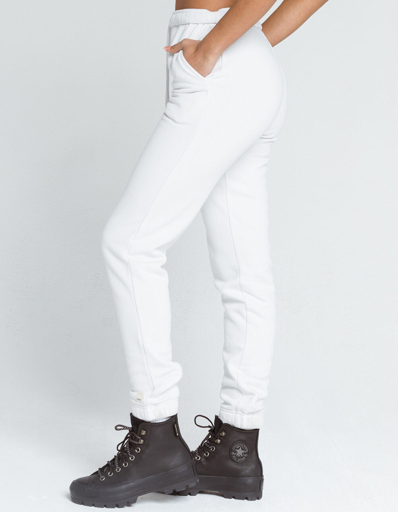 RSQ Womens White Skinny Jogger Sweatpants image number 1