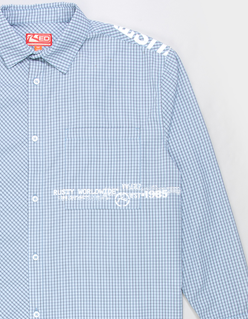 RUSTY Hawkeye Mens Long Sleeve Button Up Shirt image number 2