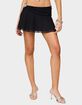 EDIKTED Jettie Asymmetric Chiffon Mini Skirt image number 1