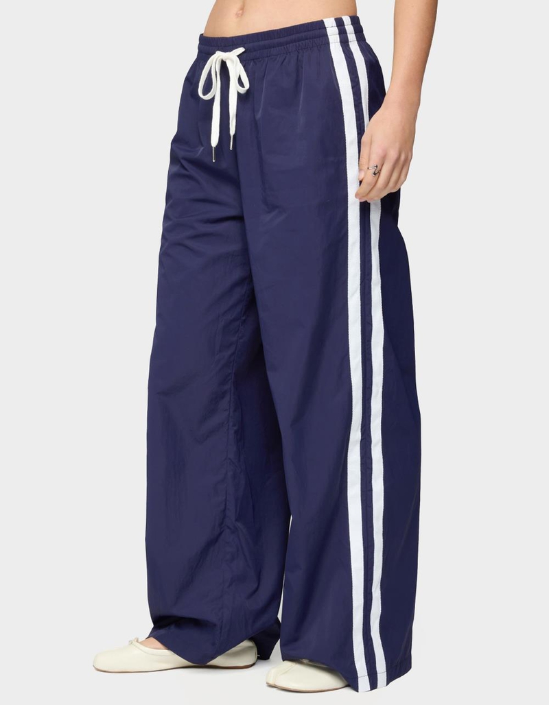 EDIKTED Kieran Stripey Nylon Track Pants image number 1