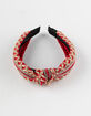 DO EVERYTHING IN LOVE Brandy Red Headband image number 2