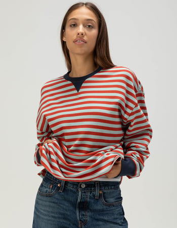 BRIXTON Retro Rugby Womens Long Sleeve Polo Shirt Primary Image