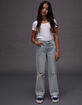 RSQ Girls High Rise Wide Leg Jeans image number 1