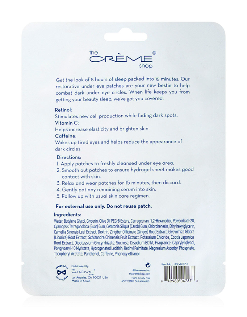 THE CREME SHOP How Do Eye Look Rested Eye Patches image number 1