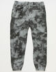 RSQ Tie Dye Mens Black Jogger Sweatpants image number 6