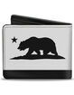 BUCKLE-DOWN Cali Bear Flag Silhouette Bifold Wallet image number 2