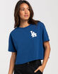 PRO STANDARD Los Angeles Dodgers Womens Crop Tee image number 1