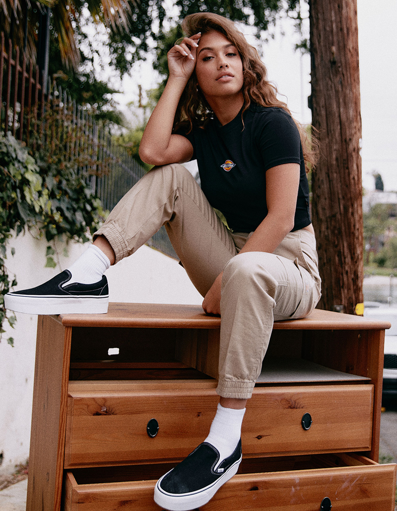 DICKIES Womens Cargo Jogger Pants image number 4