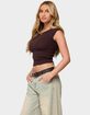 EDIKTED Jarah Pointelle Knit Boat Neck Top image number 2