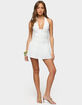 EDIKTED Caterina Ruched Halter Neck Romper image number 4