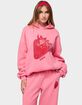 EDIKTED Strawberry Babe Hoodie image number 1