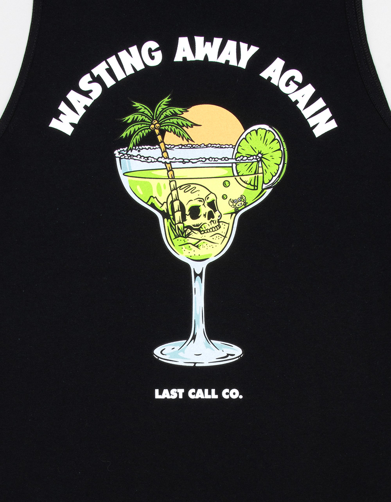 LAST CALL CO. Wasting Away Mens Tank Top - BLACK