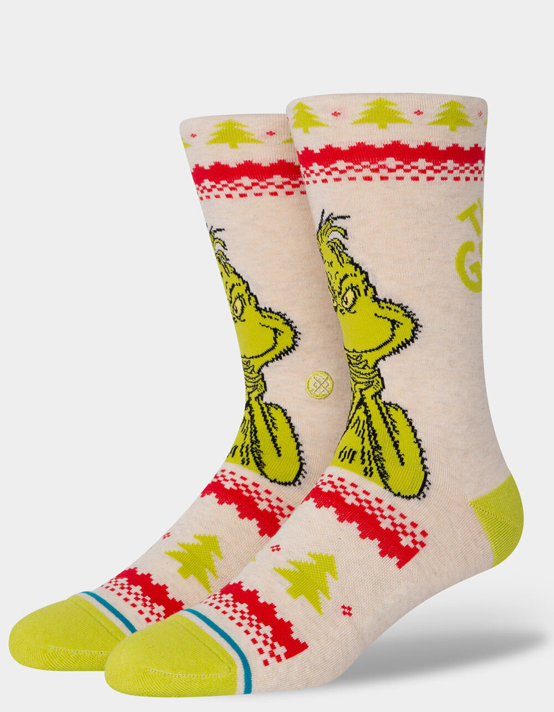 STANCE Grinch Sweater Mens Crew Socks image number 0