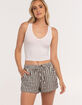 HURLEY Herringbone Womens Dophin Shorts image number 1