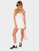 EDIKTED Pointelle Ruffle Mini Dress image number 1