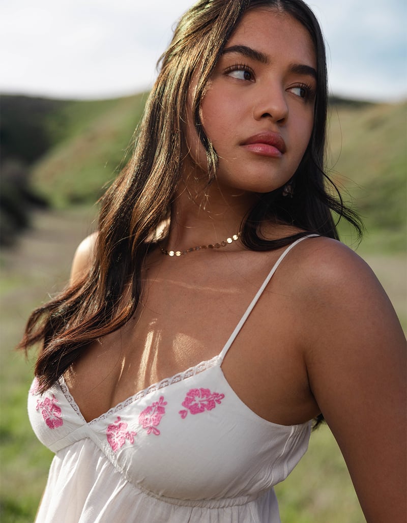 RSQ Womens Embroidered Babydoll Cami image number 6