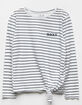 ROXY Tie Side Stripe Girls Top image number 1