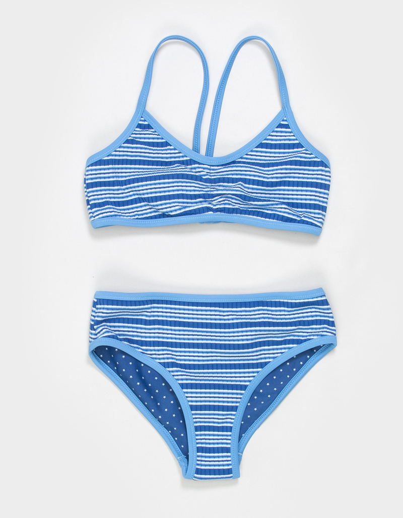 FULL TILT Girls Reversible Bralette Bikini Set image number 1