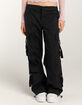 RSQ Womens Mid Rise Double Cargo Parachute Pants image number 2