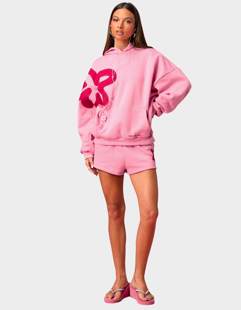 EDIKTED Barbie&trade; Blossom Oversized Hoodie image number 4