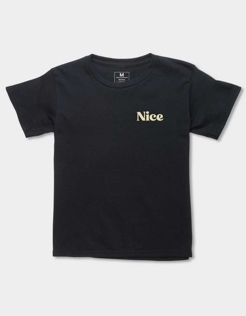 BECAUSE WEEKEND Nice News Smile Unisex Kids Tee image number 0