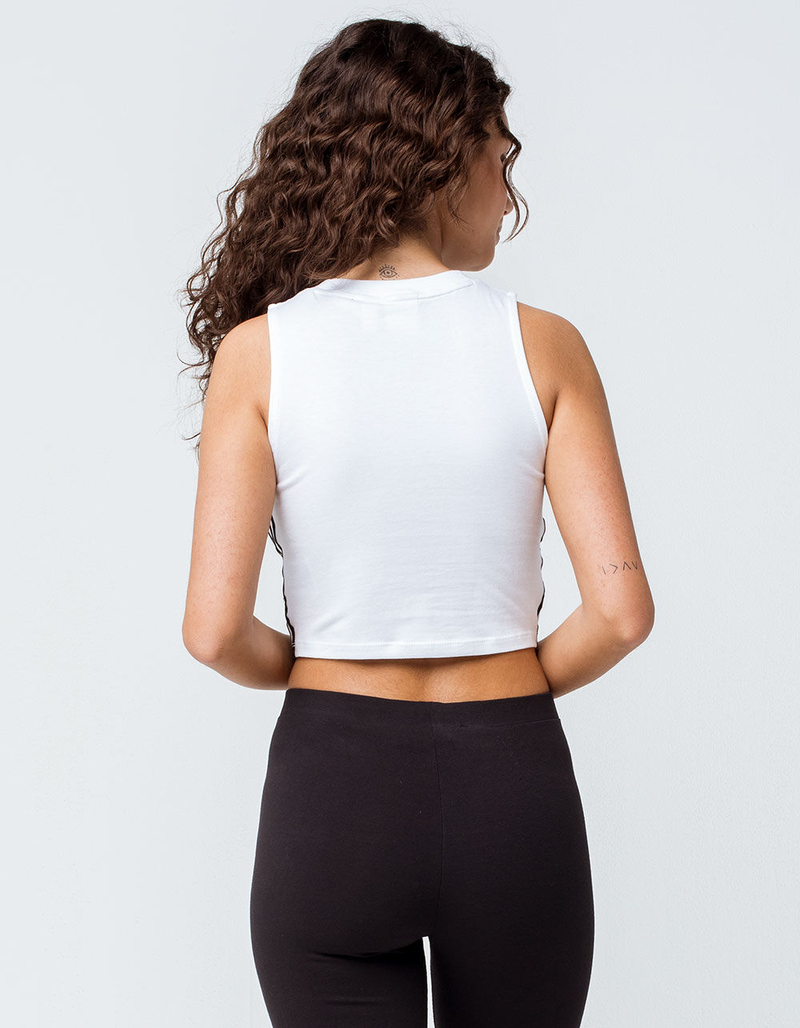 ADIDAS Trefoil White Womens Crop Tank Top image number 2
